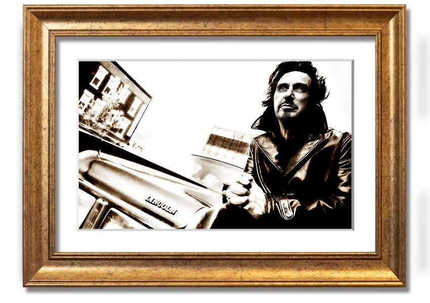 Framed print of Al Pacino Streets, showcasing vibrant colors and high-quality craftsmanship, ready to hang.