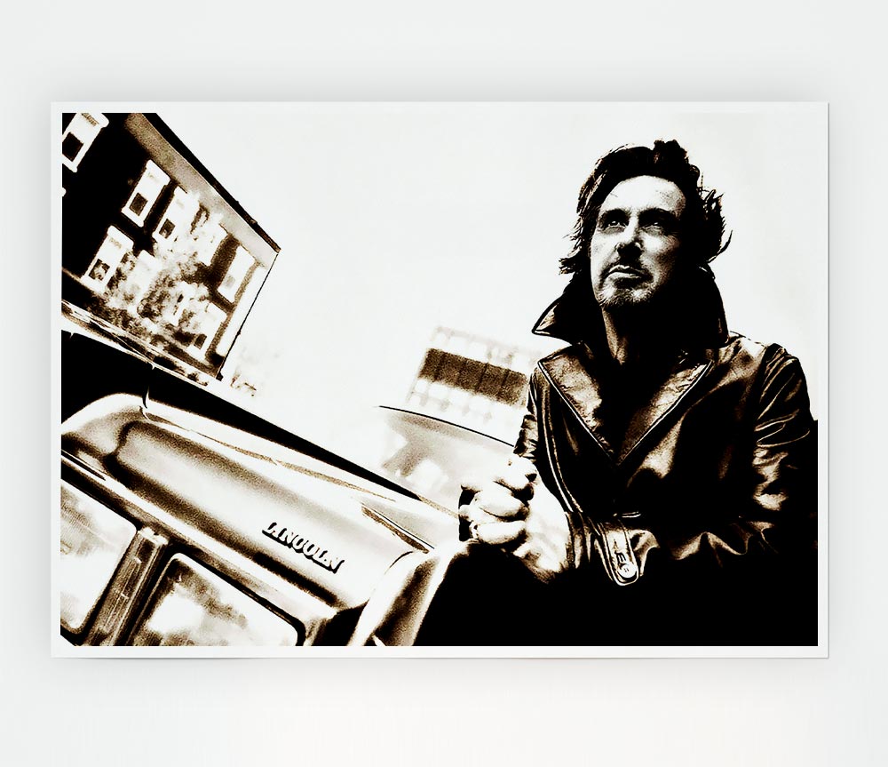 Al Pacino Streets canvas poster featuring iconic imagery of the legendary actor, printed on high-quality material.