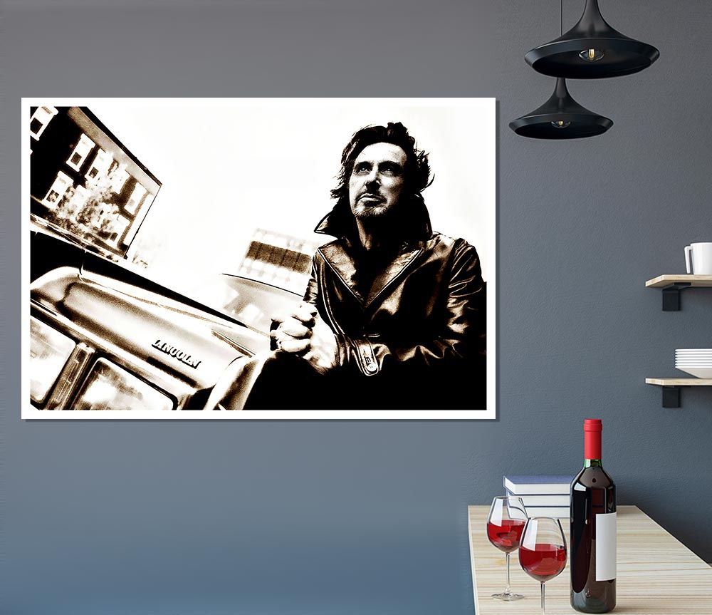 Al Pacino Streets canvas poster featuring iconic imagery of the legendary actor, printed on high-quality material.