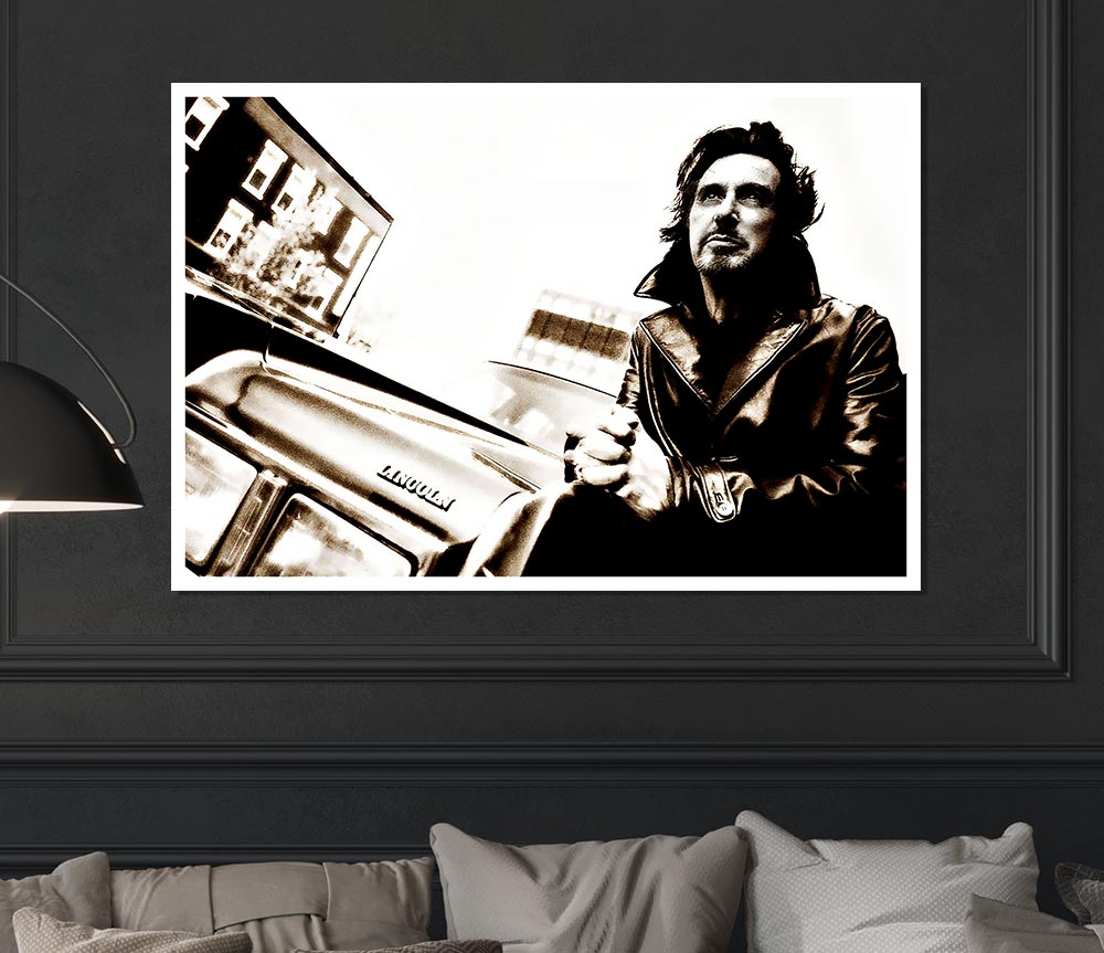 Al Pacino Streets canvas poster featuring iconic imagery of the legendary actor, printed on high-quality material.