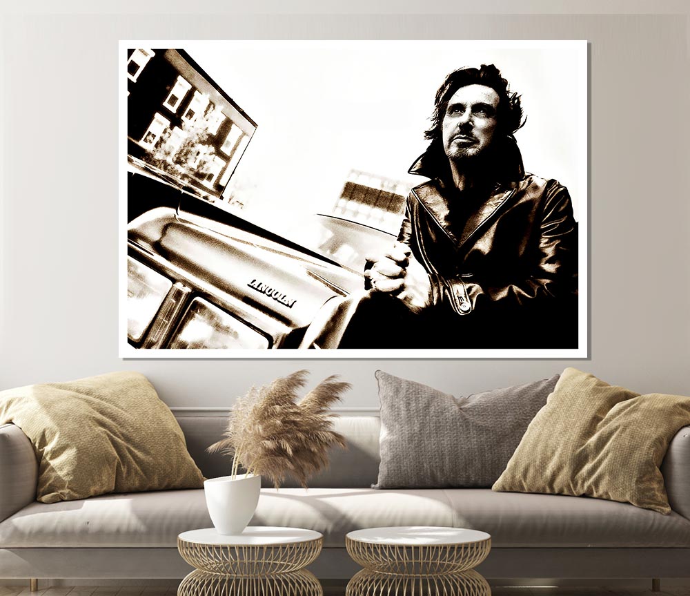 Al Pacino Streets canvas poster featuring iconic imagery of the legendary actor, printed on high-quality material.