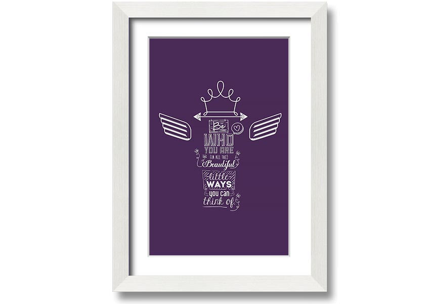 Framed print titled 'All The Beautiful Little Ways' showcasing elegant design and multiple frame color options.