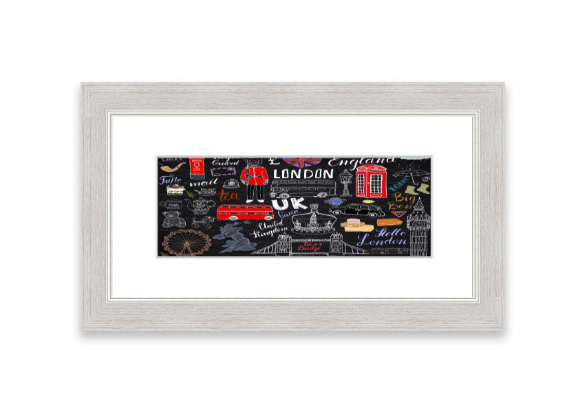 Framed print titled 'All The Things To Love In The City 2', showcasing vibrant Cornwall scenery, available in various frame colours.