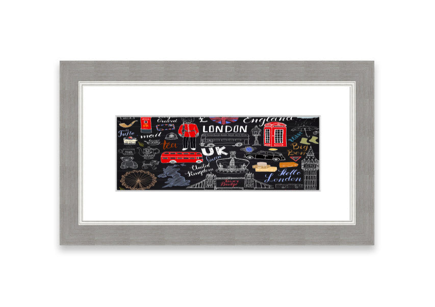 Framed print titled 'All The Things To Love In The City 2', showcasing vibrant Cornwall scenery, available in various frame colours.