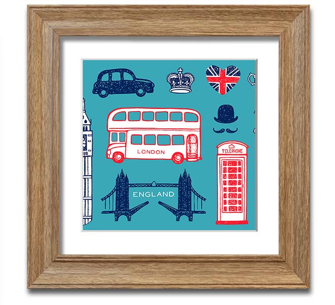 All The Things To Love In The City 3 framed print showcasing urban life, available in various frame colors, handmade in the UK.