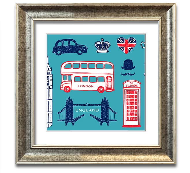 All The Things To Love In The City 3 framed print showcasing urban life, available in various frame colors, handmade in the UK.