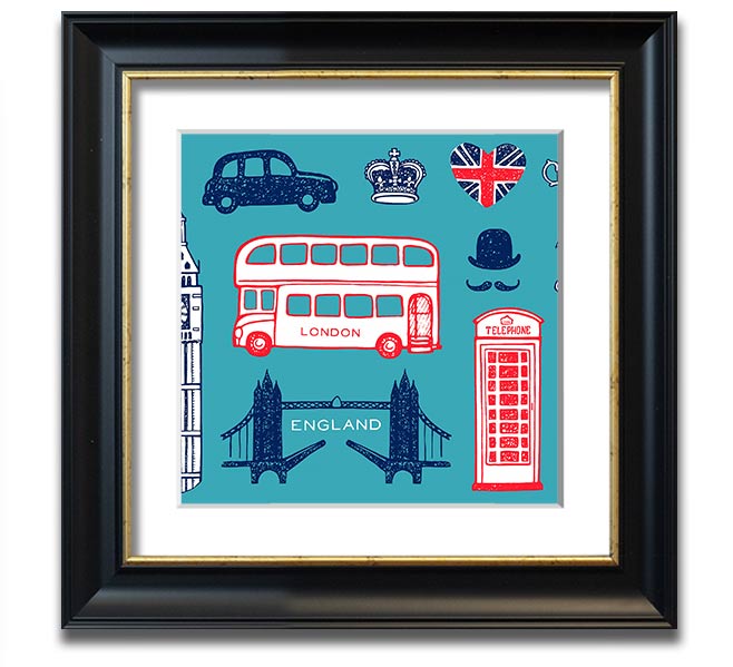 All The Things To Love In The City 3 framed print showcasing urban life, available in various frame colors, handmade in the UK.