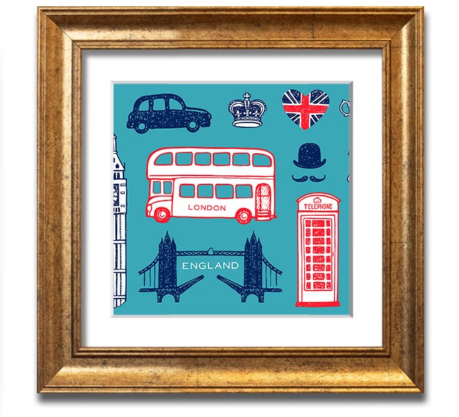 All The Things To Love In The City 3 framed print showcasing urban life, available in various frame colors, handmade in the UK.