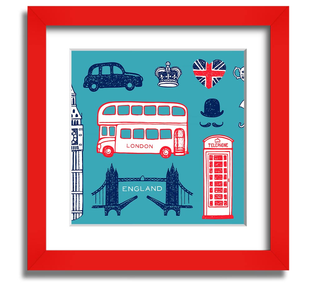 All The Things To Love In The City 3 framed print showcasing urban life, available in various frame colors, handmade in the UK.