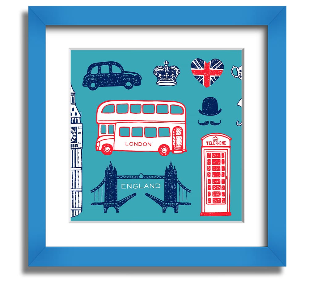 All The Things To Love In The City 3 framed print showcasing urban life, available in various frame colors, handmade in the UK.