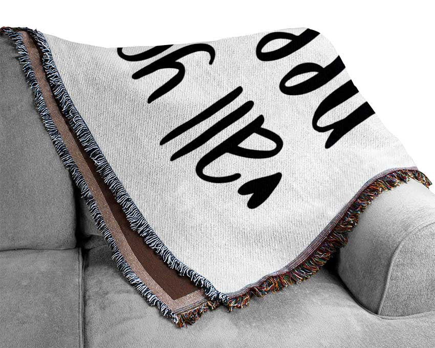 All You Need Is Love Coffee throw blanket made from 100% cotton, featuring a luxurious thermal weave in a rich color, perfect for cozying up.