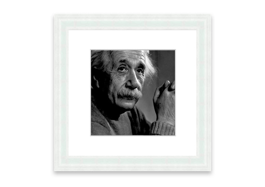 Framed print featuring Albert Einstein's quote about imagination, available in various colors.