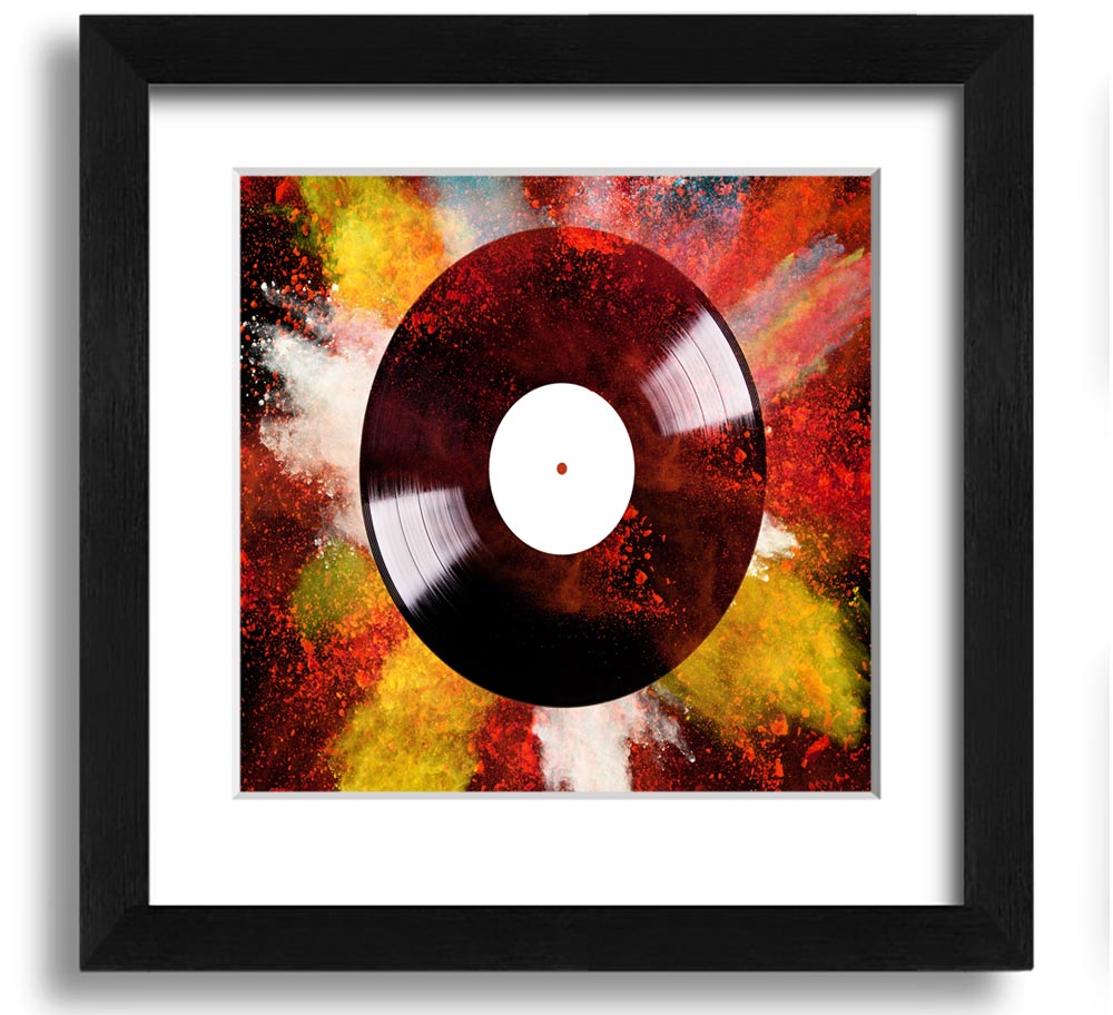 Album Powder Square Framed Print in various frame colours, showcasing handmade craftsmanship from the UK.