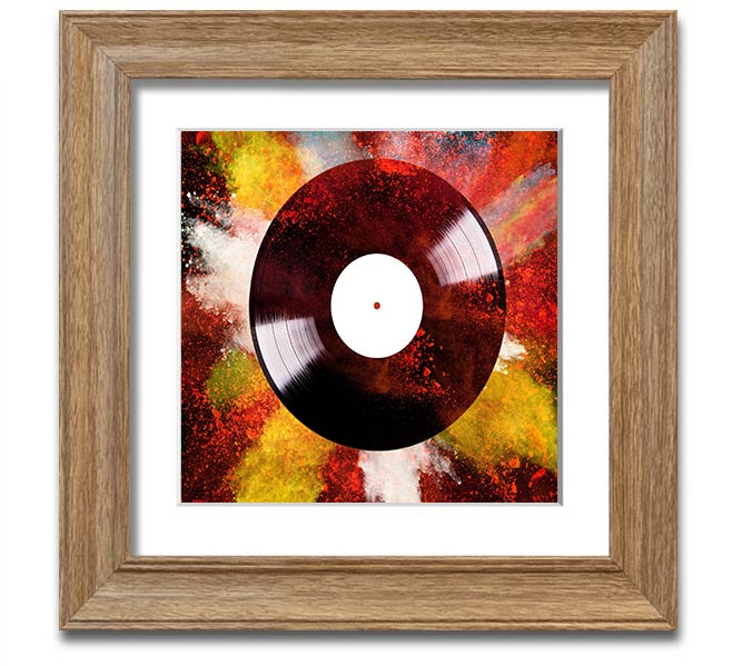 Album Powder Square Framed Print in various frame colours, showcasing handmade craftsmanship from the UK.