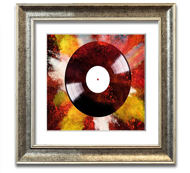 Album Powder Square Framed Print in various frame colours, showcasing handmade craftsmanship from the UK.