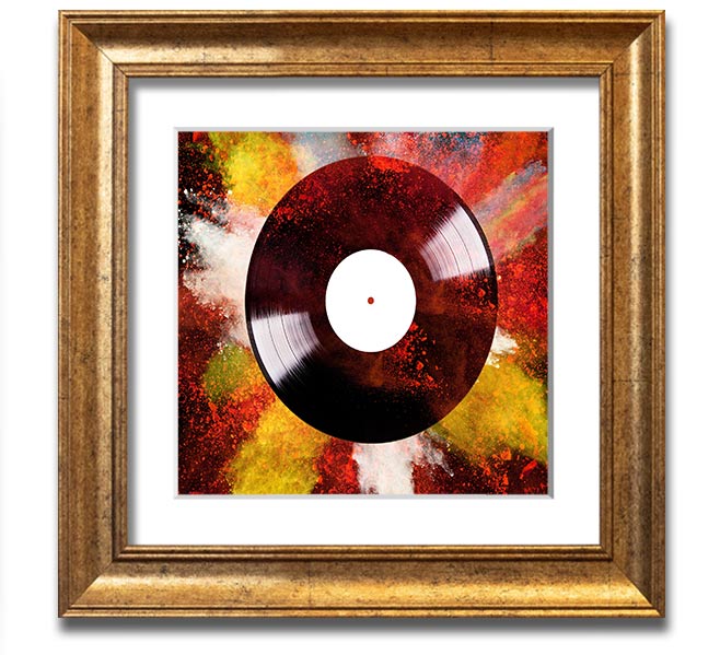 Album Powder Square Framed Print in various frame colours, showcasing handmade craftsmanship from the UK.