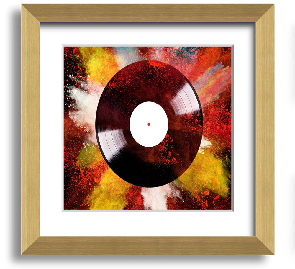 Album Powder Square Framed Print in various frame colours, showcasing handmade craftsmanship from the UK.