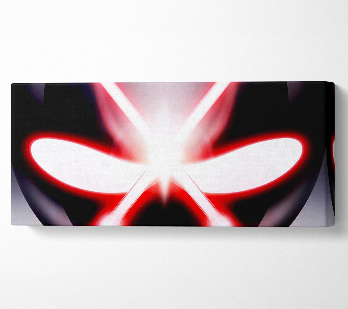 Alien Eyes canvas art featuring vibrant alien-like eyes on a coated polyester canvas, mounted on a sturdy 44mm box frame.