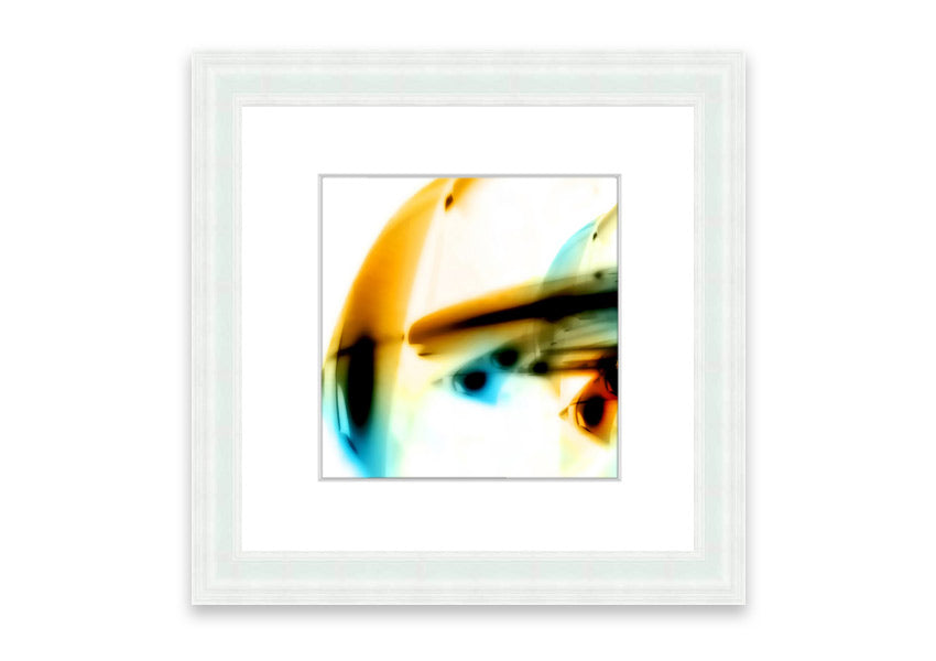 Framed print of Alien Planet 1 artwork, showcasing vibrant colors and imaginative design, ready to hang.