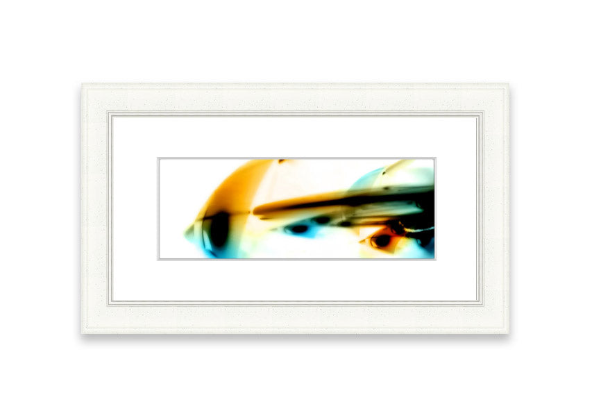 Framed print of Alien Planet 1 artwork, showcasing vibrant colors and imaginative design, ready to hang.