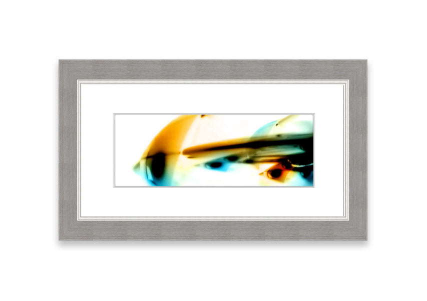 Framed print of Alien Planet 1 artwork, showcasing vibrant colors and imaginative design, ready to hang.