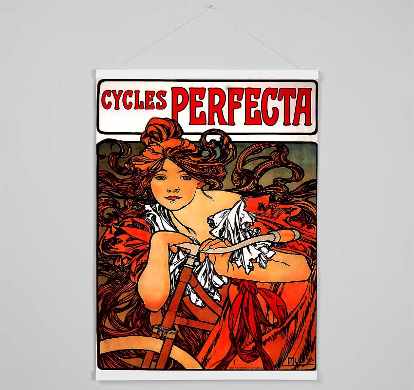 Elegant wooden poster hangers featuring a magnetic fastening, designed to display Alphonse Mucha prints in a stylish and contemporary manner.