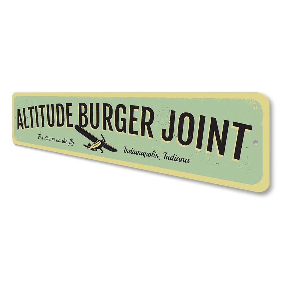 "Altitude Burger Joint sign"