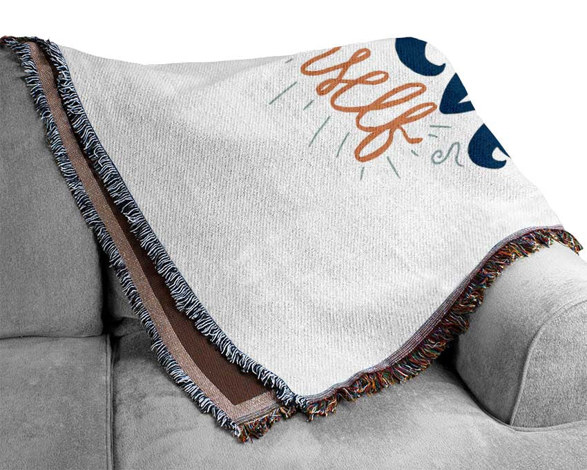 Luxurious Always Always Always cotton throw blanket in a cozy setting, showcasing its thermal weave and elegant design.