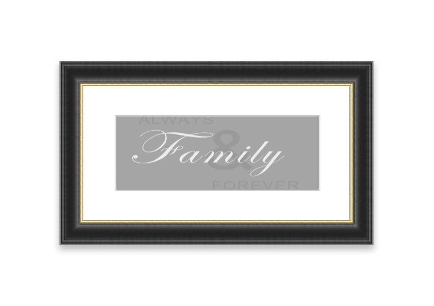 Always And Forever Grey White framed print showcasing elegant grey and white design, ready to hang with multiple frame color options.