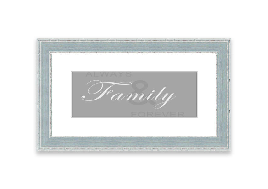 Always And Forever Grey White framed print showcasing elegant grey and white design, ready to hang with multiple frame color options.