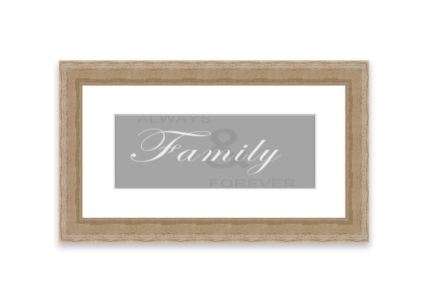 Always And Forever Grey White framed print showcasing elegant grey and white design, ready to hang with multiple frame color options.