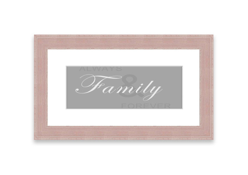 Always And Forever Grey White framed print showcasing elegant grey and white design, ready to hang with multiple frame color options.