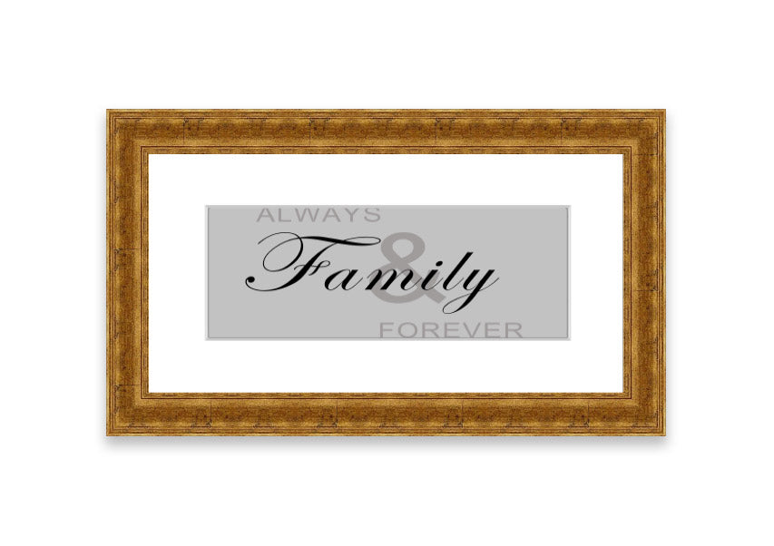 Always And Forever Grey framed print in a stylish frame, showcasing elegant grey tones, ready to hang.