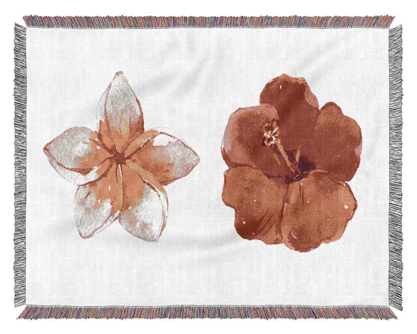 Amaryllis Beauty throw blanket made from 100% cotton, featuring a thermal weave design in a luxurious finish, perfect for home decor.