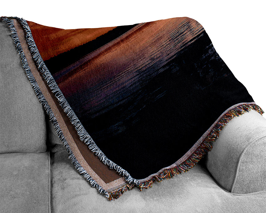 Amazing Dusk throw blanket made from 100% cotton, featuring a luxurious thermal weave design in a stylish color.