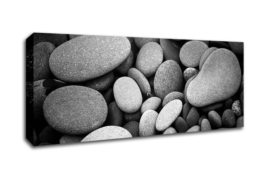 Amazing Love Rock B n W canvas art mounted on a box frame, showcasing a beautiful black and white design.