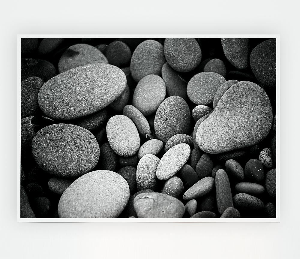 Amazing Love Rock B n W poster on high-quality canvas, showcasing a unique black and white design.