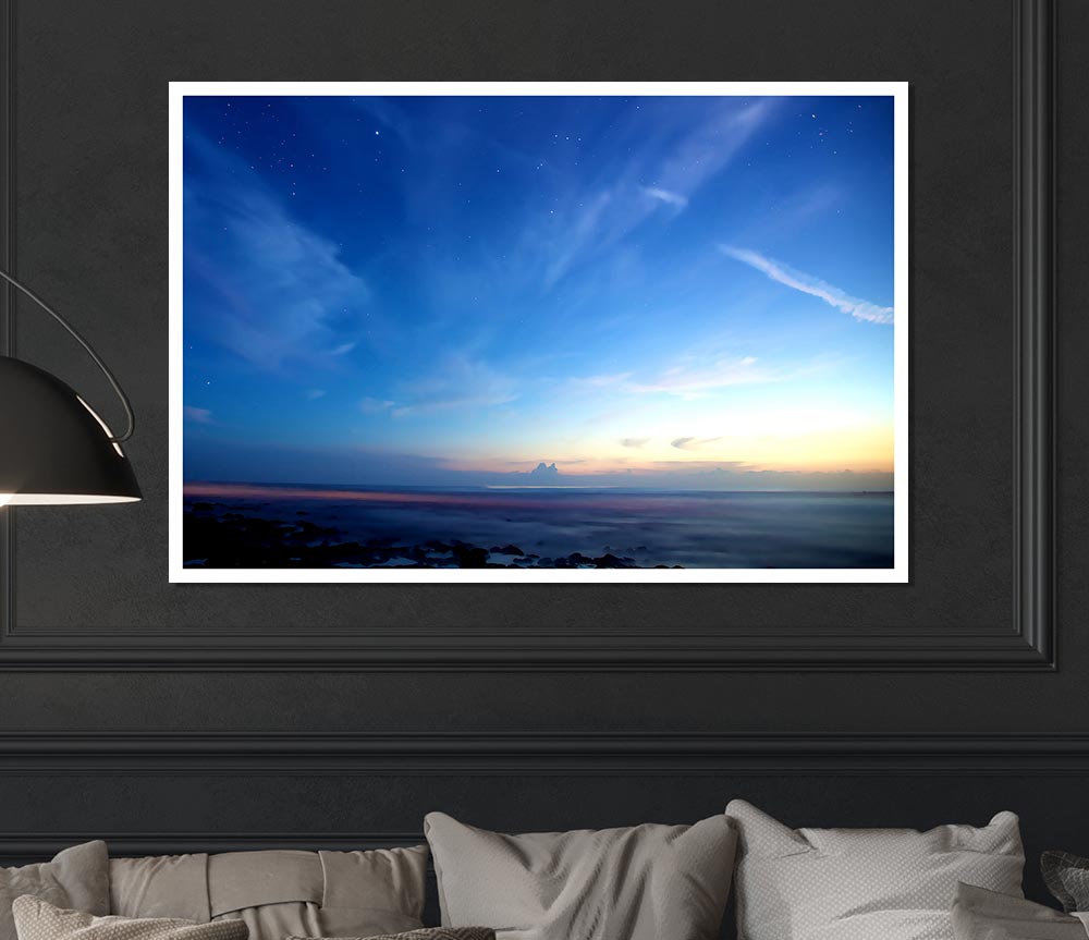 Amazing Sky canvas poster featuring vibrant colors and intricate details, perfect for home or office decor.