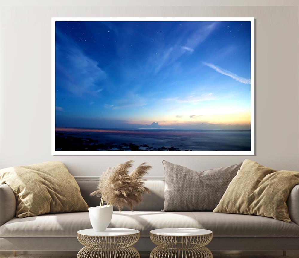 Amazing Sky canvas poster featuring vibrant colors and intricate details, perfect for home or office decor.