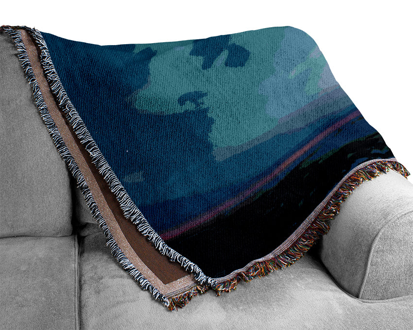 Amazing Sky throw blanket made from 100% cotton, featuring a luxurious thermal weave design, perfect for enhancing home decor.