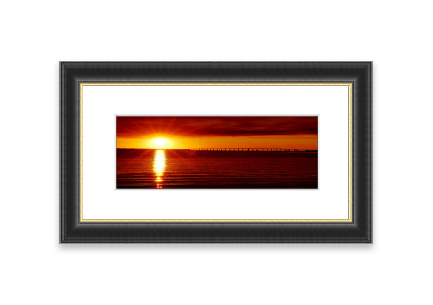 Framed print of Amazing Sun Rays artwork, showcasing vibrant sunlight filtering through clouds, available in various frame colors.