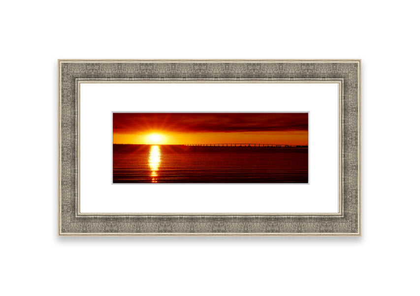 Framed print of Amazing Sun Rays artwork, showcasing vibrant sunlight filtering through clouds, available in various frame colors.