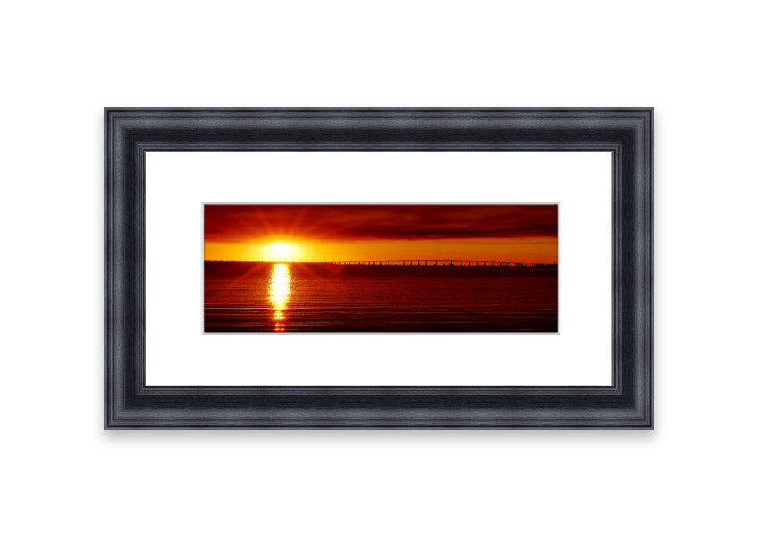 Framed print of Amazing Sun Rays artwork, showcasing vibrant sunlight filtering through clouds, available in various frame colors.