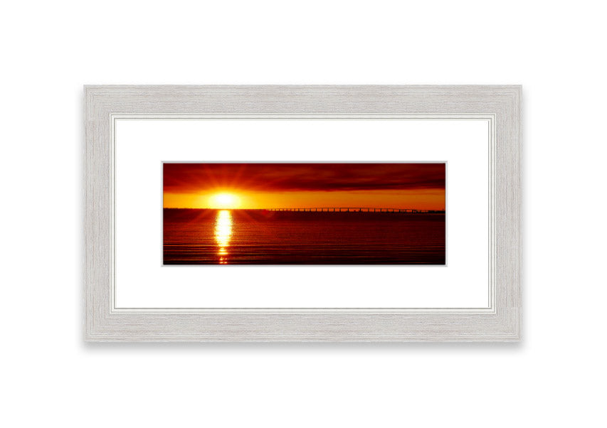 Framed print of Amazing Sun Rays artwork, showcasing vibrant sunlight filtering through clouds, available in various frame colors.