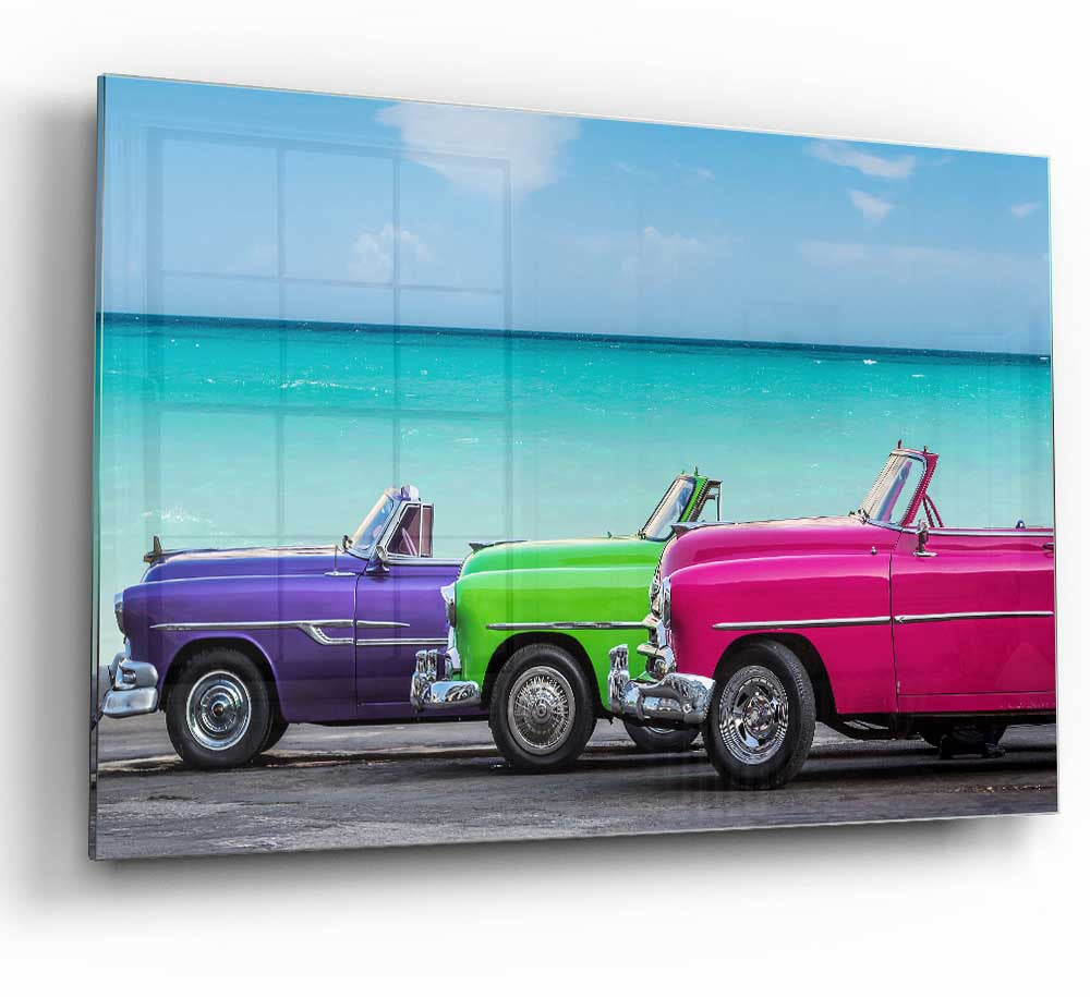 American Classic 11 glass print featuring modern art design, perfect for enhancing room decor.