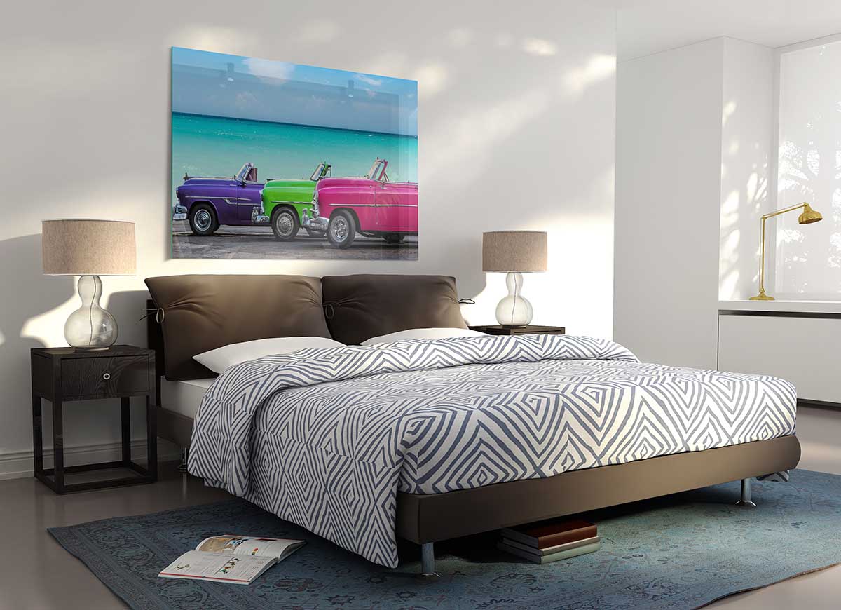 American Classic 11 glass print featuring modern art design, perfect for enhancing room decor.