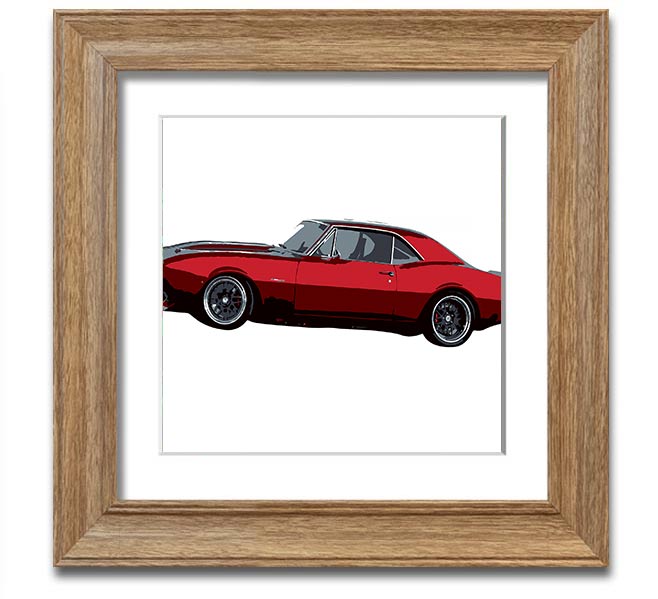 American Classic 1 Square Framed Print in various frame colors, showcasing a stylish design, ready to hang.