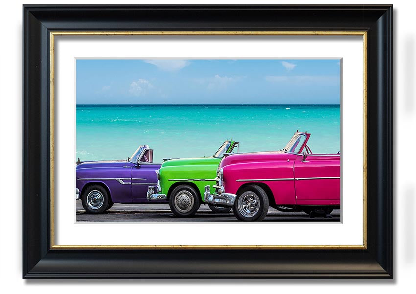 American Classic 11 framed print in multiple frame colors, handmade in the UK, ready to hang.