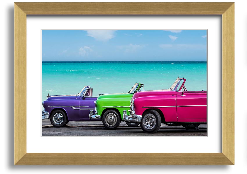 American Classic 11 framed print in multiple frame colors, handmade in the UK, ready to hang.