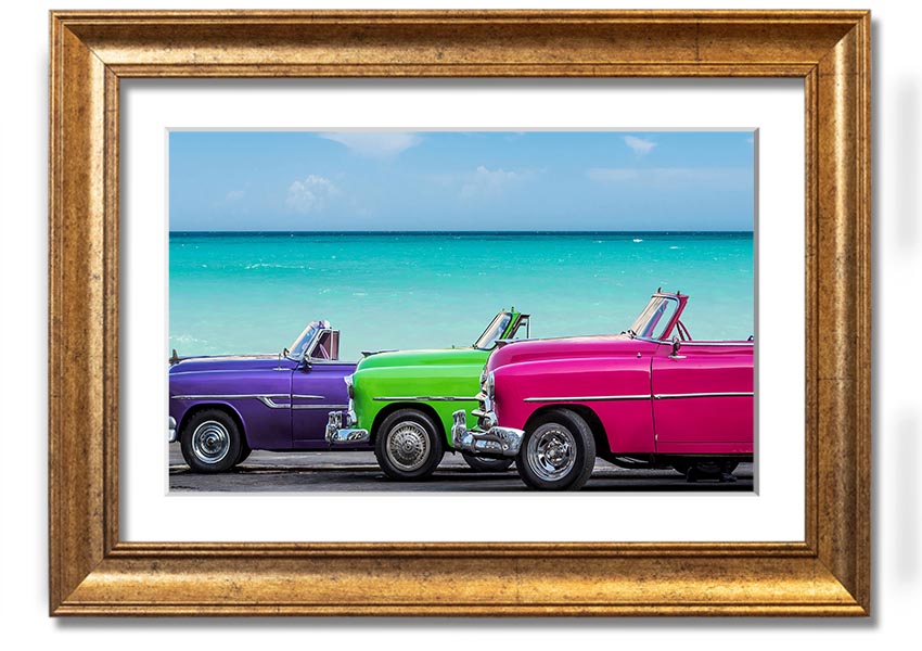 American Classic 11 framed print in multiple frame colors, handmade in the UK, ready to hang.